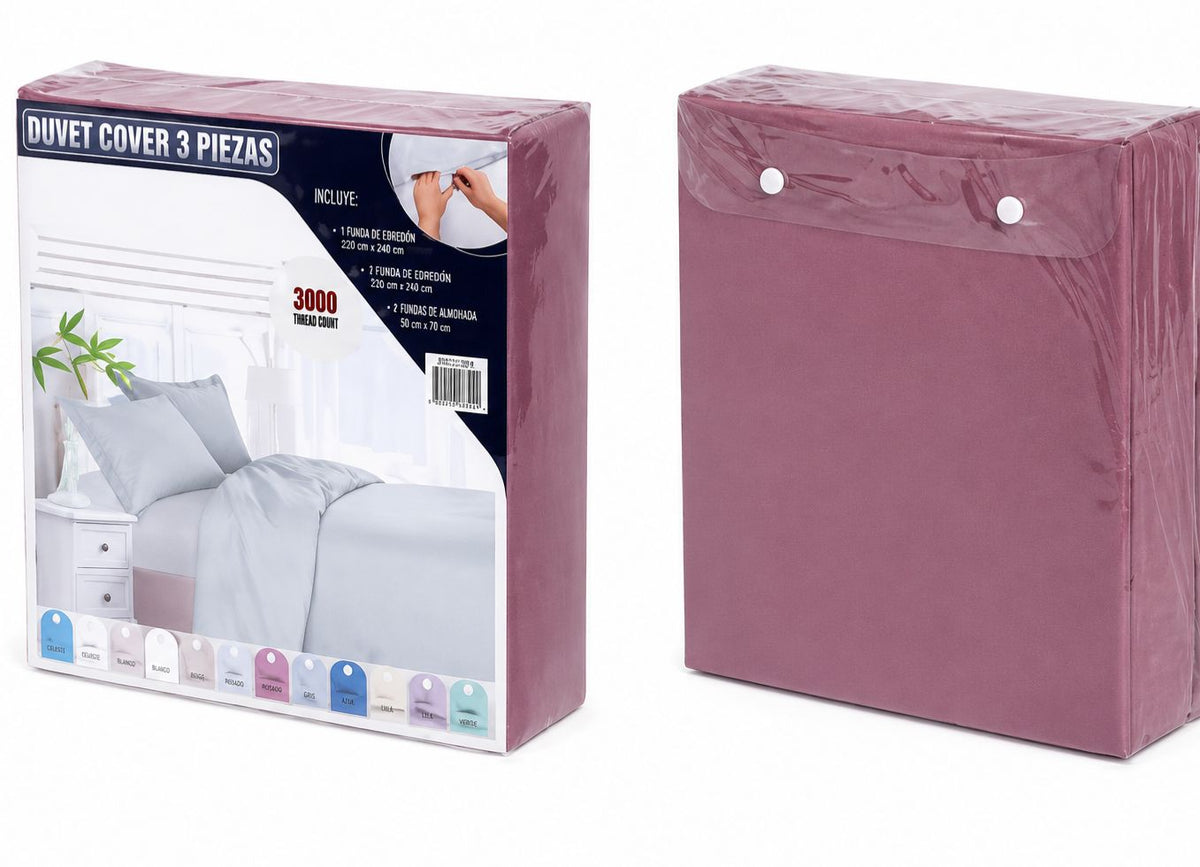 Funda para Edredón (Duvet Cover) – 3 Piezas | 3000 Hilos