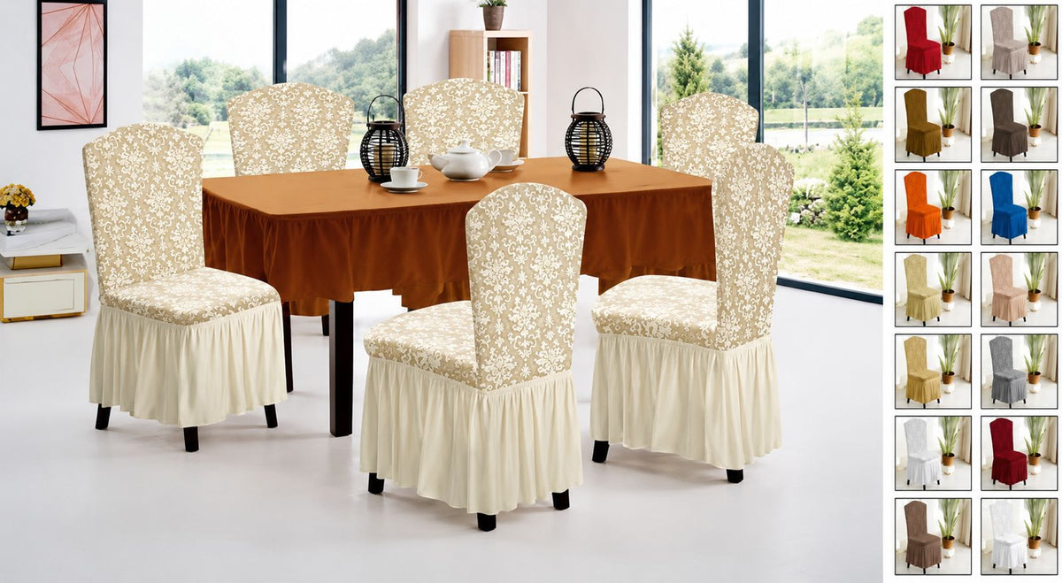Forro para Silla con Blonda – Alto Relieve