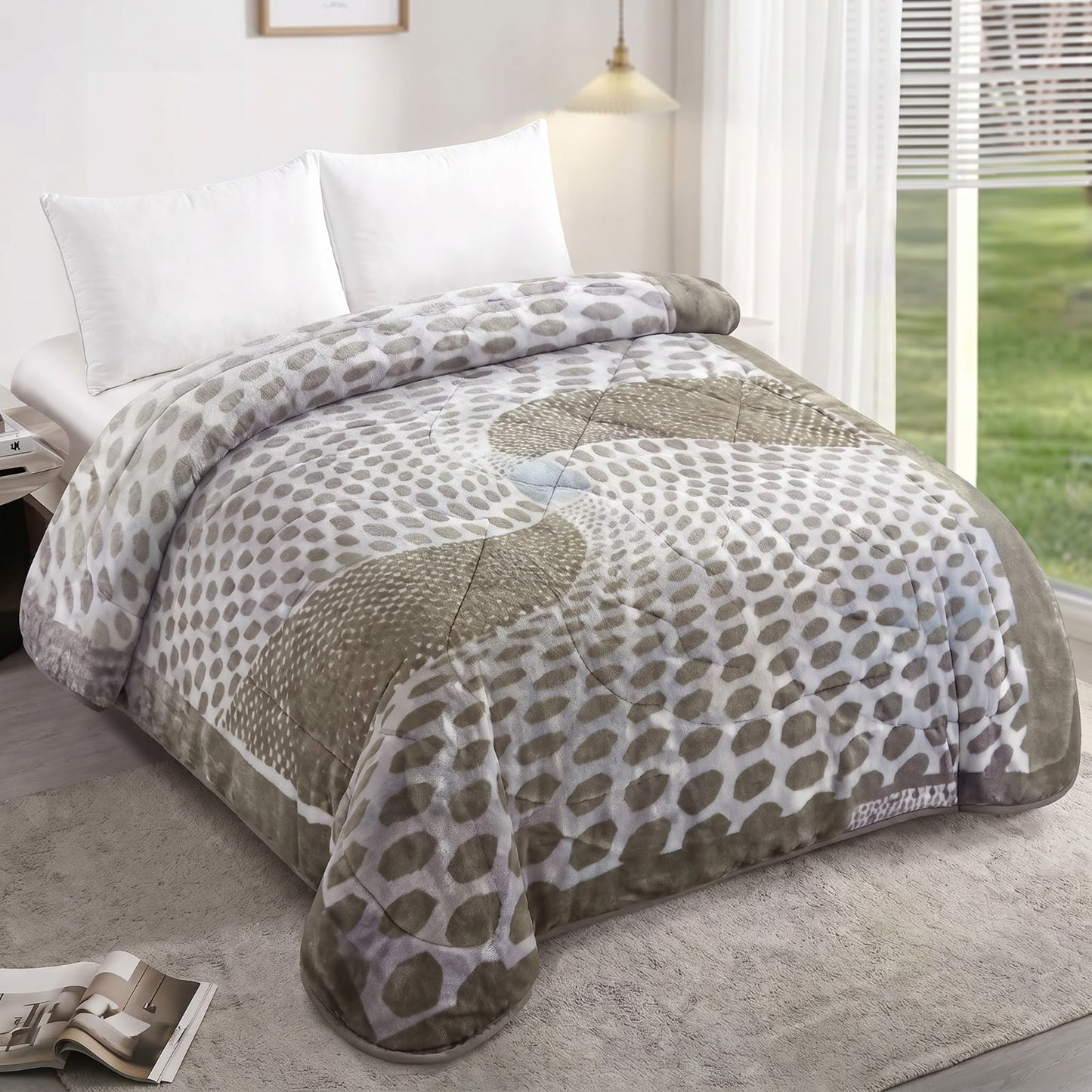 Frazada con Diseño y Color Entero – Calidad Premium