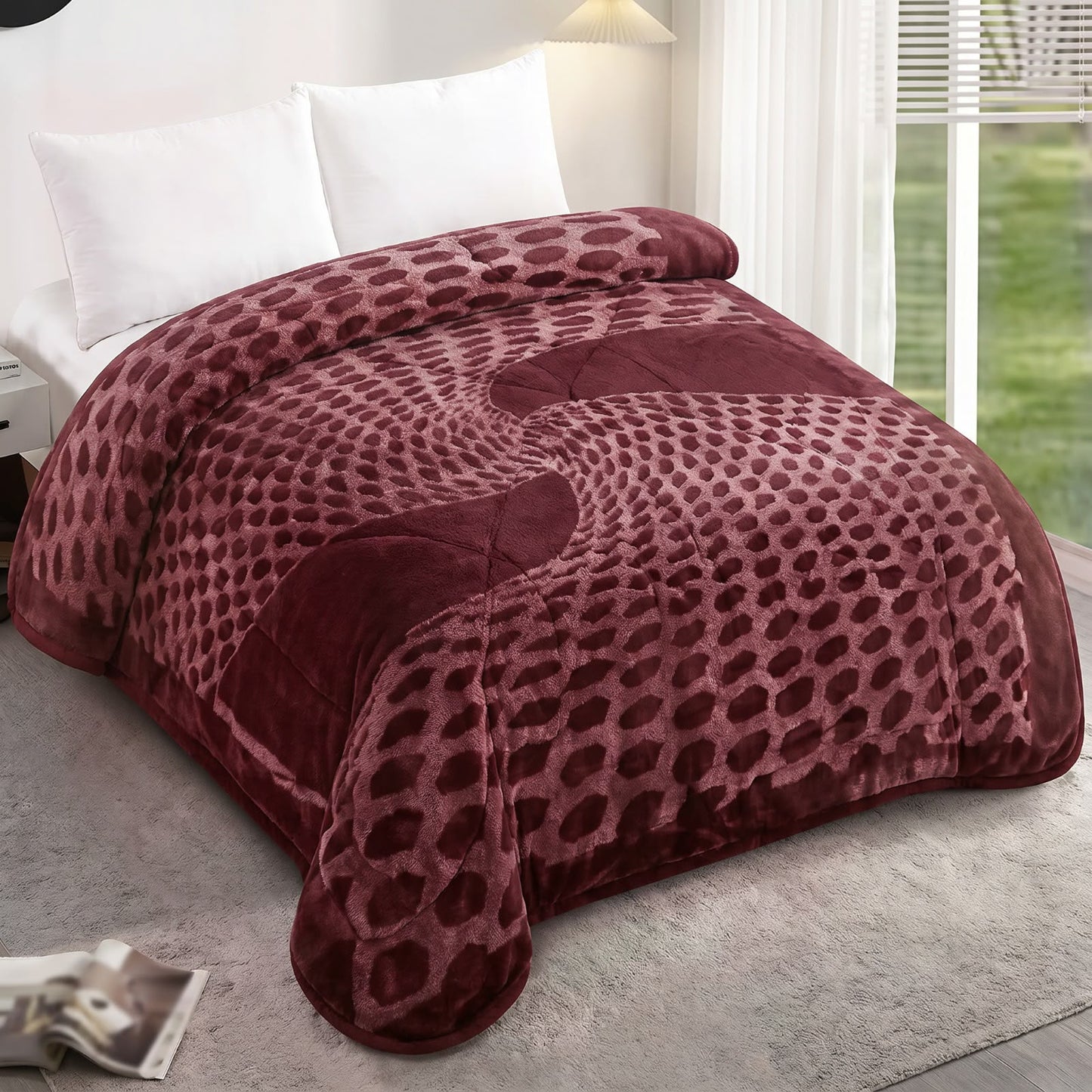 Frazada con Diseño y Color Entero – Calidad Premium