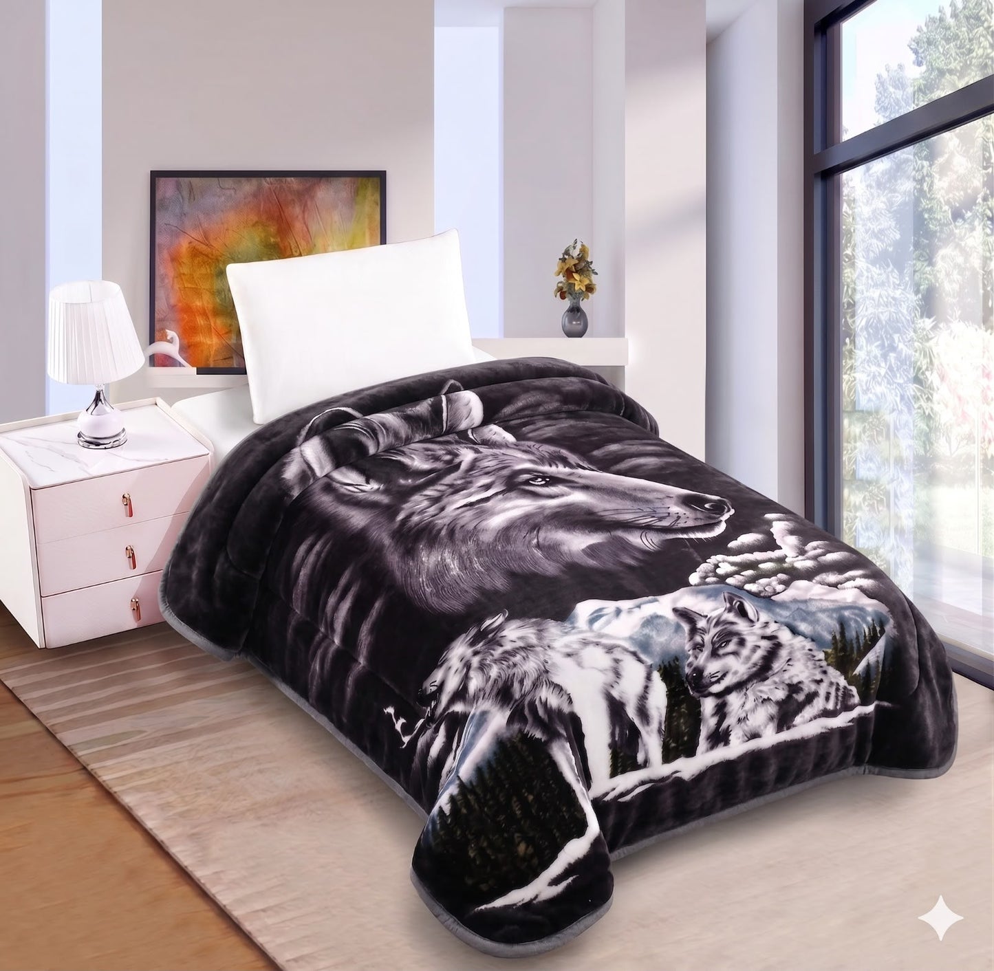 Frazada con Diseño y Color Entero – Calidad Premium
