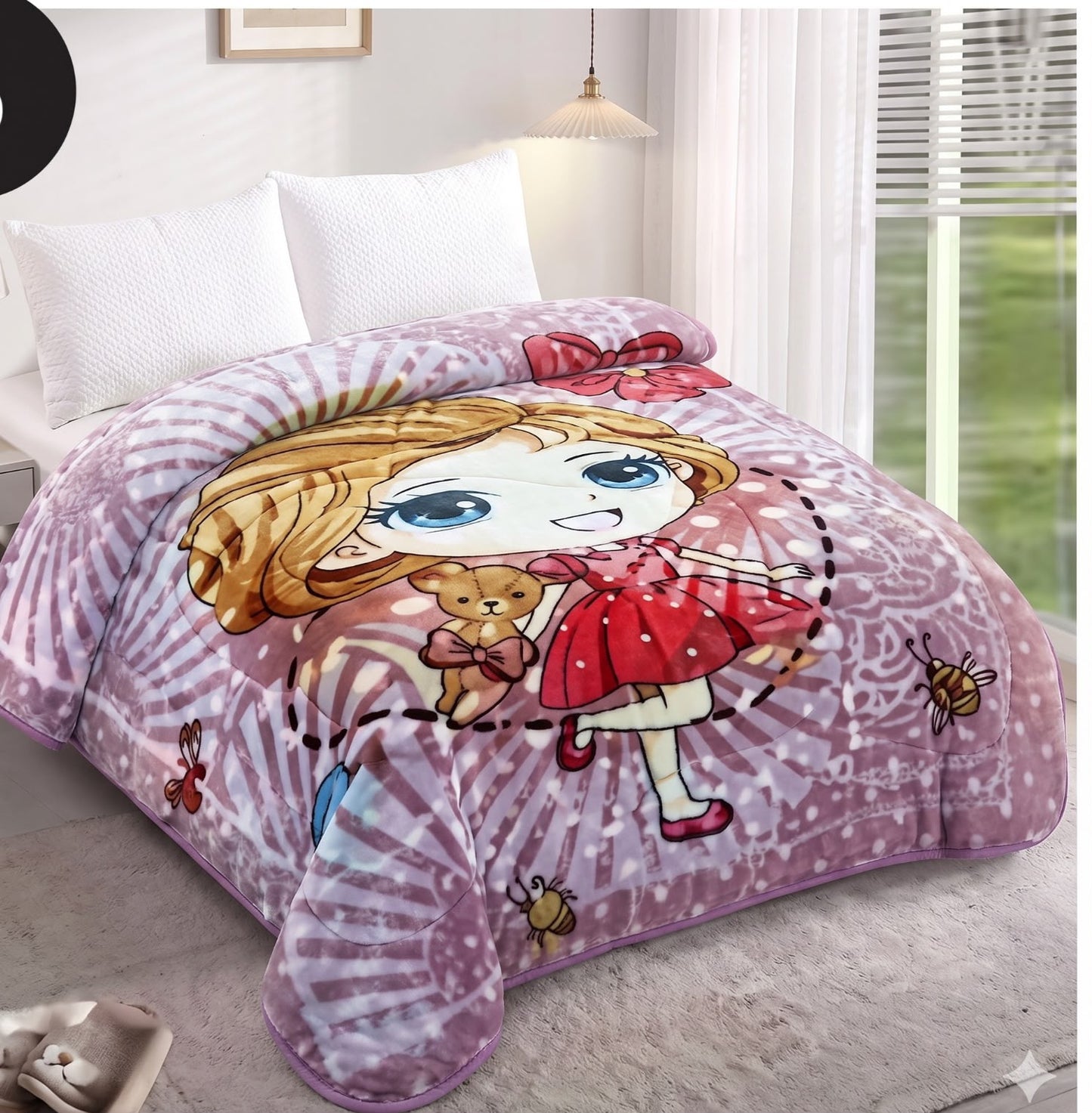 Frazada con Diseño y Color Entero – Calidad Premium