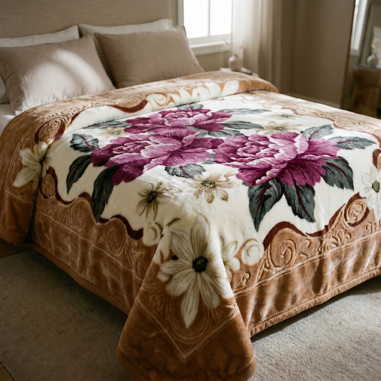 Frazada de Terciopelo Estampada Premium