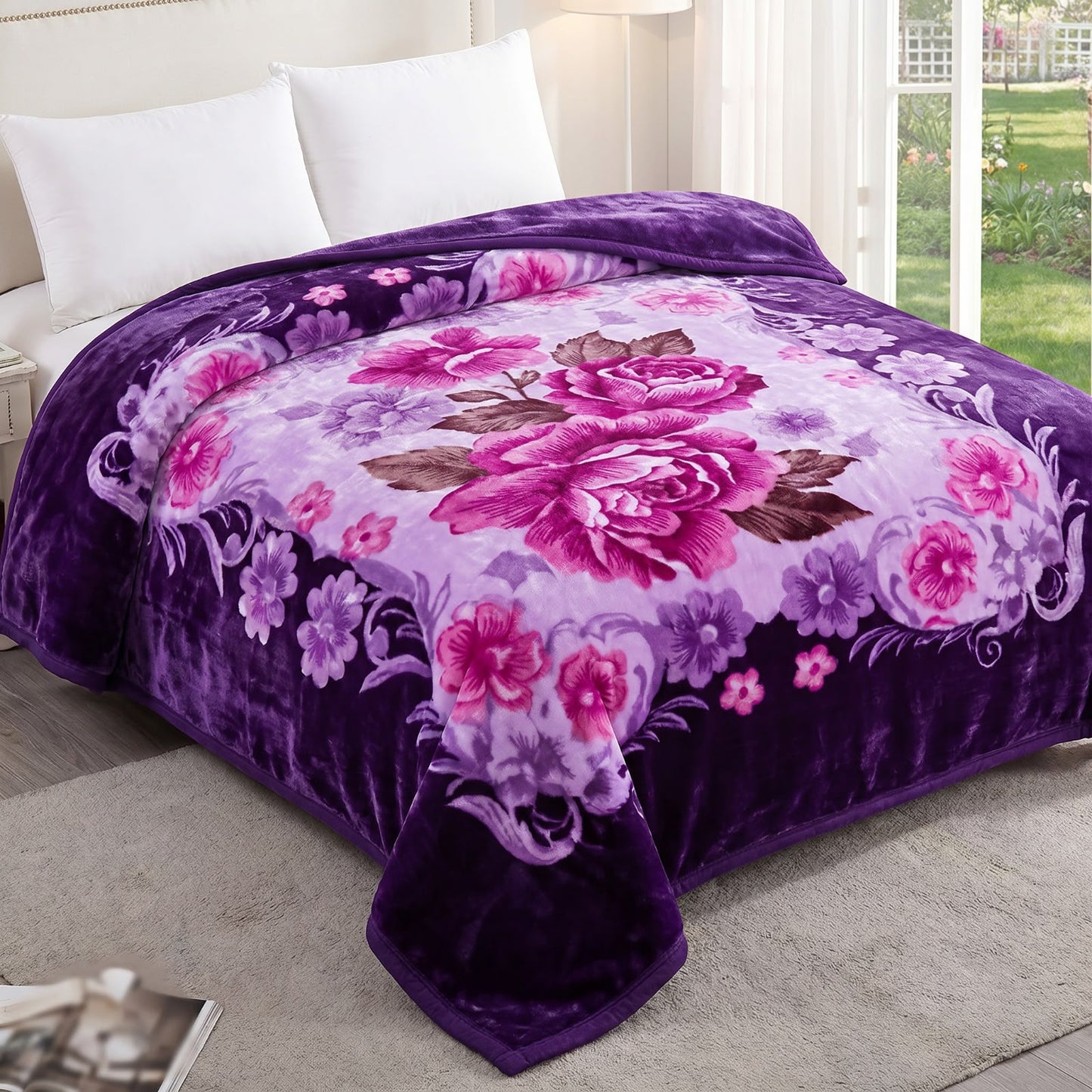 Frazada de Terciopelo Estampada Premium