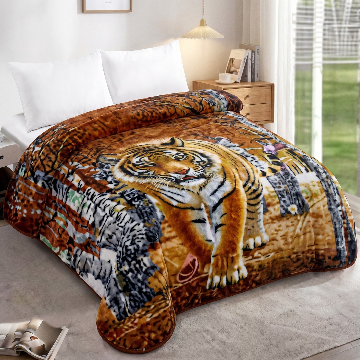 Frazada de Terciopelo Estampada Premium