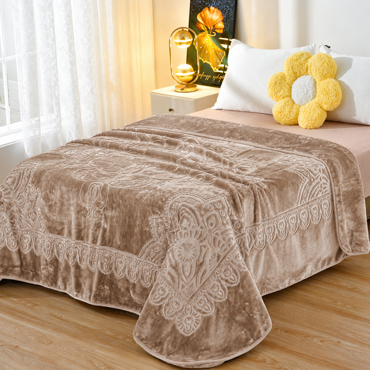 Frazada Premium de Alto Relieve – Color Entero