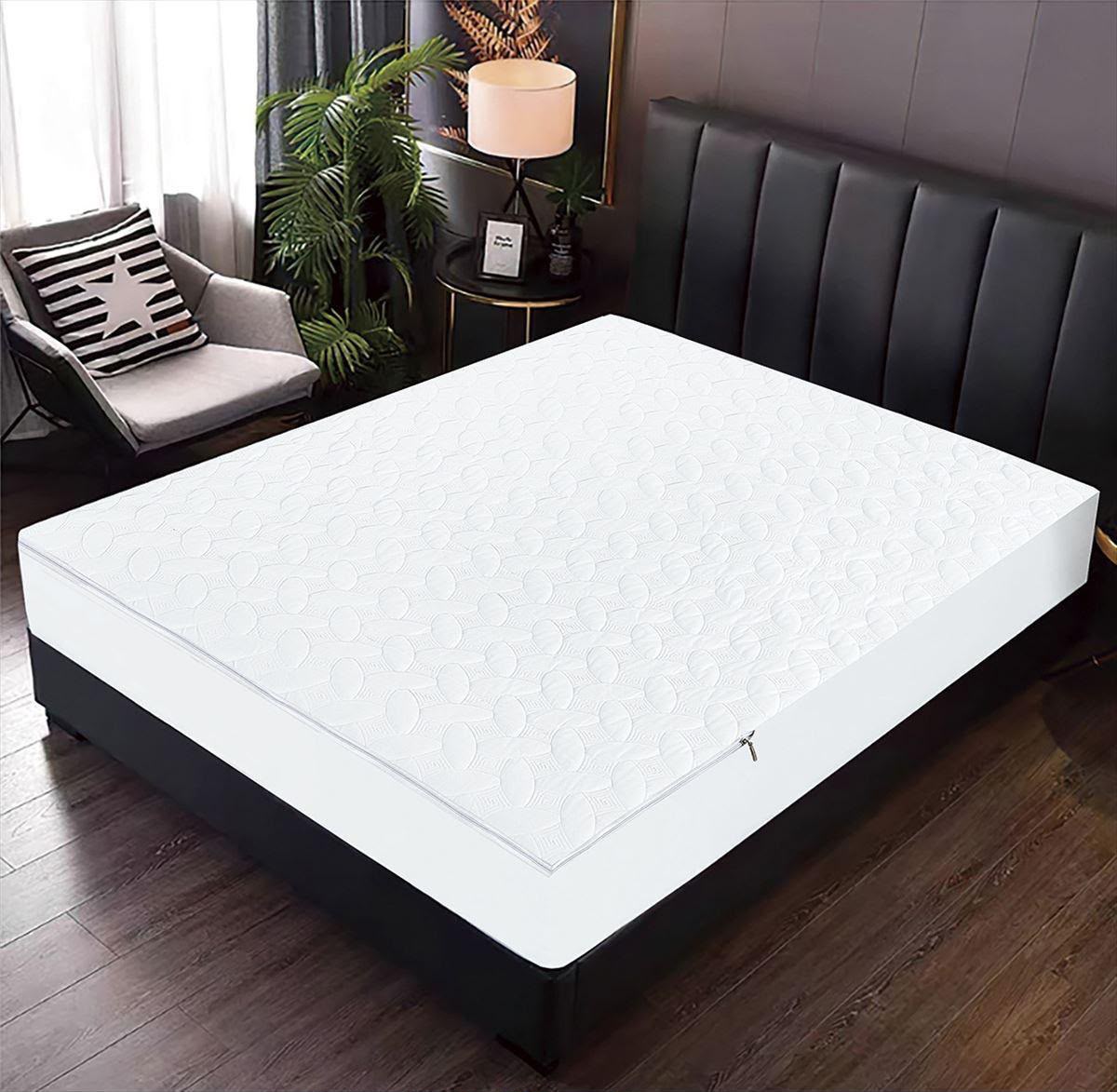 Protector de Colchón Acolchado con Cierre | Impermeable, Transpirable y Antialérgico