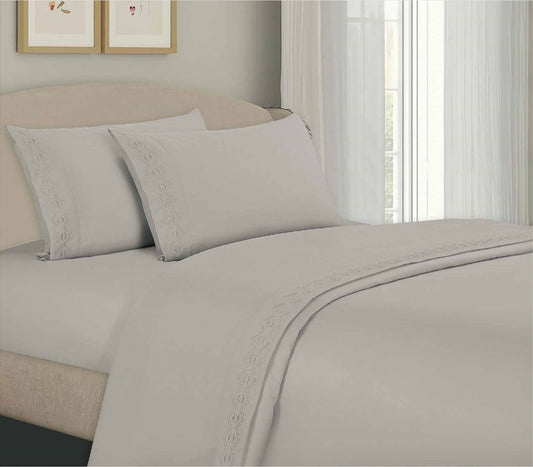 Sábanas 4 Piezas Algodón Premium – Frescas, Suaves y Resistente