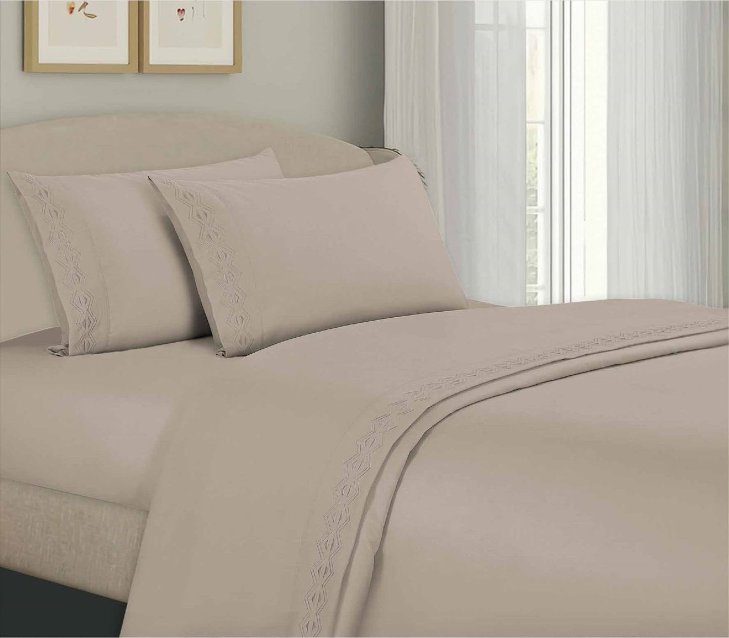 Sábanas 4 Piezas Algodón Premium – Frescas, Suaves y Resistente