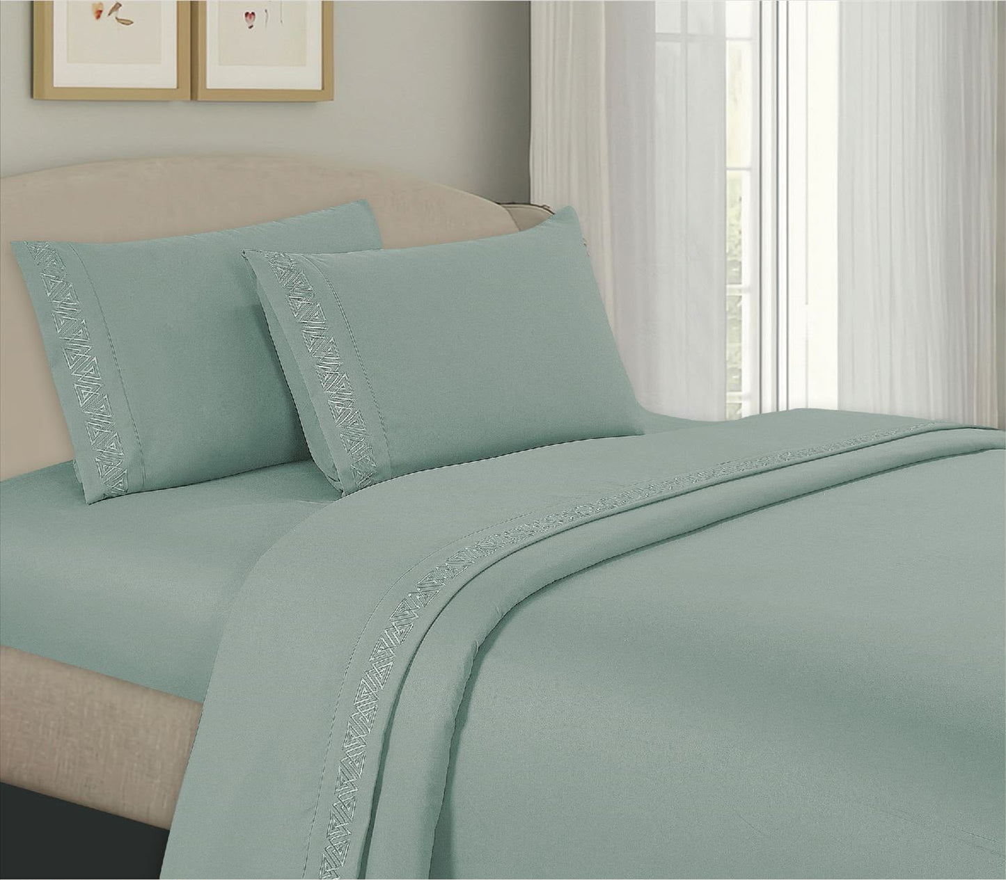 Sábanas 4 Piezas Algodón Premium – Frescas, Suaves y Resistente